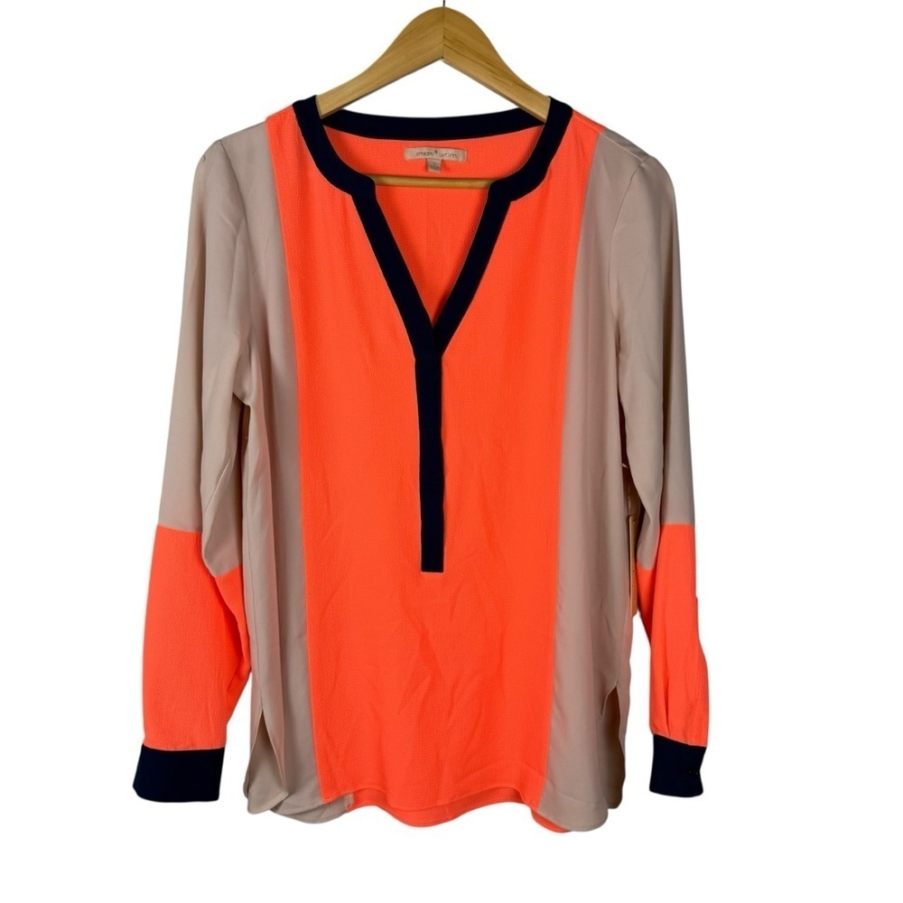 Gibson Latimer NWT Hot Coral Blouse Size Small